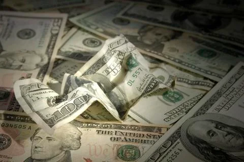 The hundred dollars banknote Stock Photos