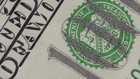 Hundred Dollars cash macro view. 100 dollars Cash Stop Motion Stock Footage 288031463