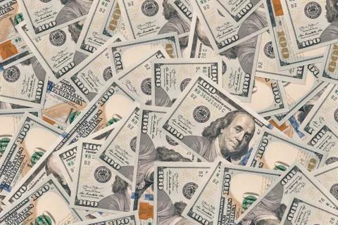 Hundred dollars note close up Foto stock