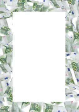 Hundred Euro Notes frame Stock-Fotos