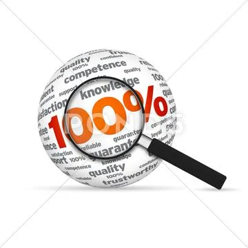 Hundred percent Stock Illustration