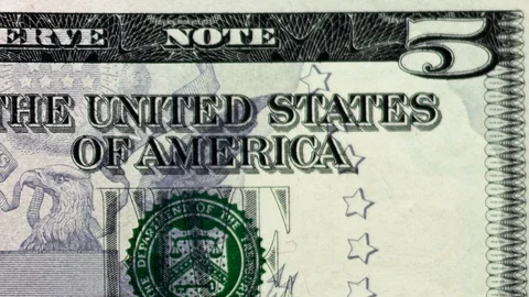 Hundred USD cash macro view, stop motion, macro video Stock Footage 129166014