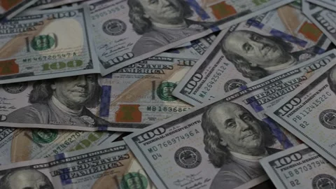 Hundred Usd Cash Macro View Stock Footage 150213262