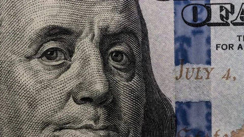 Hundred USD cash Macro view Vidéo 154500334