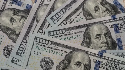 Hundred USD cash Macro view Vidéo 154500337