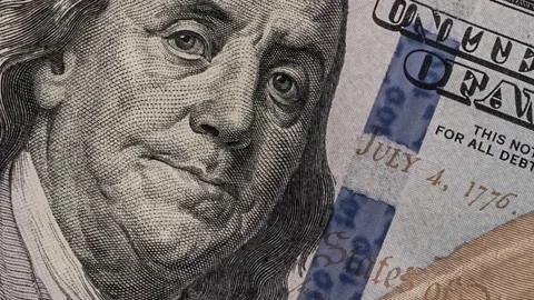 Hundred USD cash Macro view Vidéo 154500473
