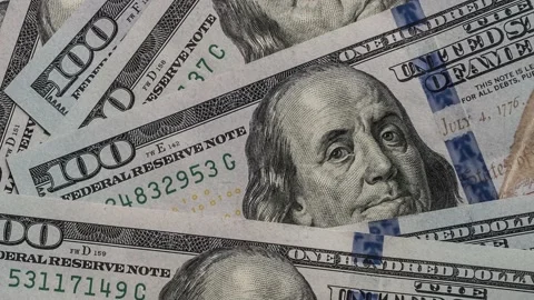 Hundred USD cash Macro view Vidéo 154500506