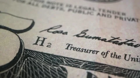 Hundred USD cash macro view. 100 Dollar Cash Stop Motion. Background Bill Sign Stock Footage 188878271