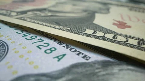 Hundred USD cash macro view. 100 Dollar Cash Stop Motion. Background Bill Sign Video stock 188888990