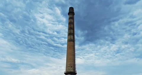 Hundred Year Old Construction Standing Strong Against Bad Weather Approaching Video stock 300444650