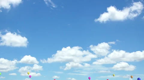 Hundreds of Balloons Video stock 68201553