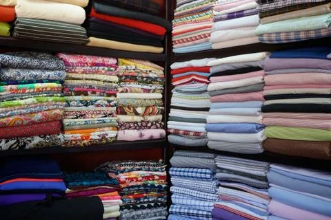Hundreds of Different Fabrics Foto stock