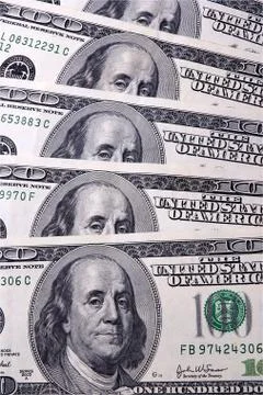 Hundreds of dollars Stock Photos