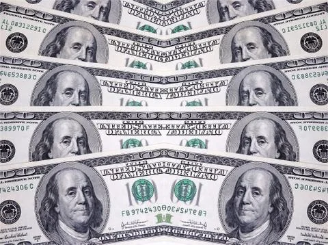 Hundreds of dollars Stock Photos