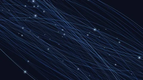 Hundreds of thin, curved light trails fanning out like a wave or a swirl of 스톡 동영상 342700944