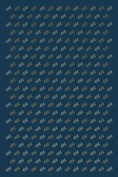 Hundreds of tiny alternating gold and cream leaf sprigs form a rhythmic all.. Stock Illustration