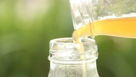 Huney with nature background Video stock 79669590