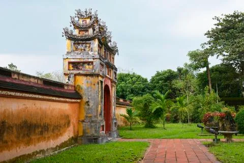 Hung To Mieu Temple Gate Stock Photos
