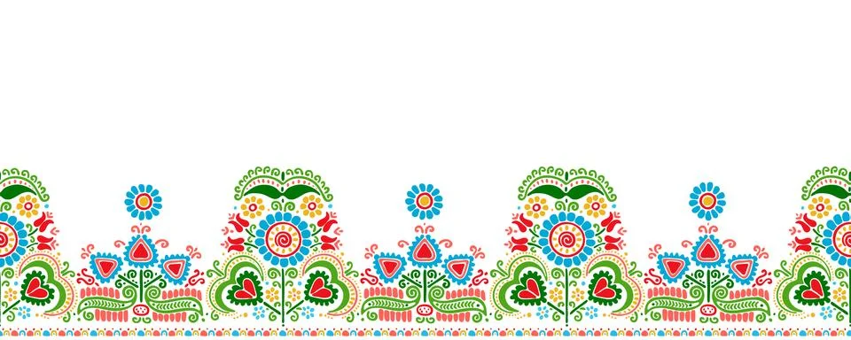 Hungarian border pattern Illustrazione stock