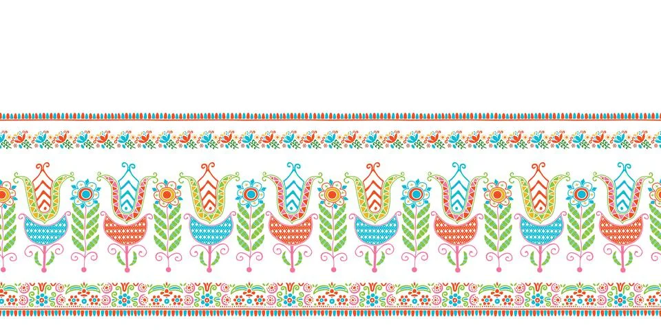 Hungarian border pattern  イラスト素材