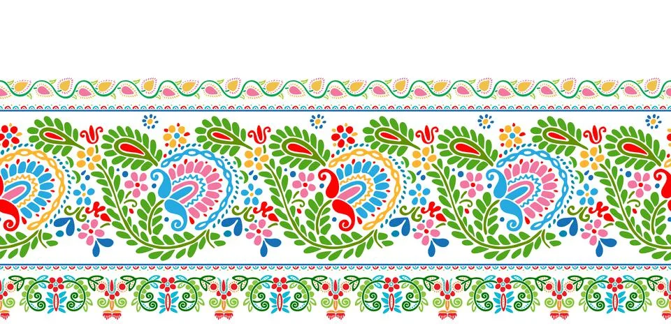 Hungarian border pattern  스톡 일러스트