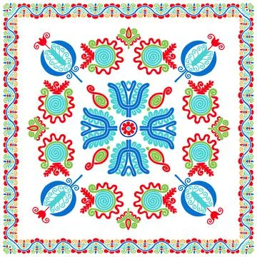 Hungarian embroidery pattern 115 Stock Illustration