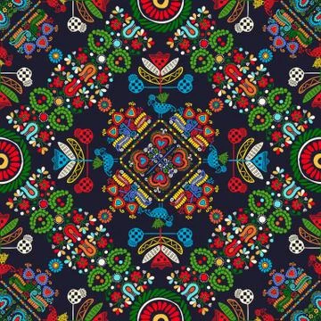 Hungarian embroidery pattern Stock-Illustration