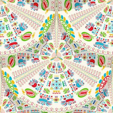 Hungarian embroidery pattern  Stock Illustration