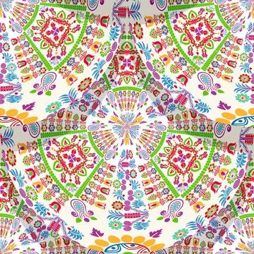 Hungarian embroidery pattern  Stock Illustration