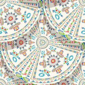 Hungarian embroidery pattern Stock-Illustration