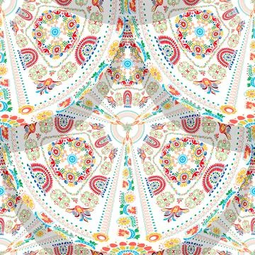 Hungarian embroidery pattern  Stock Illustration
