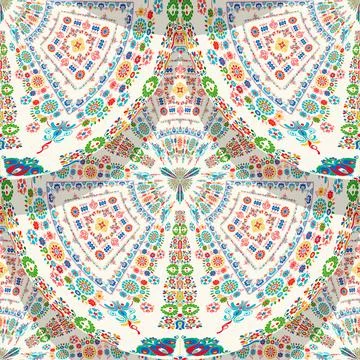 Hungarian embroidery pattern  Stock Illustration
