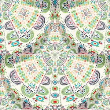 Hungarian embroidery pattern  Stock Illustration