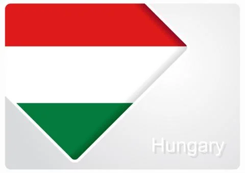 Hungarian flag design background. Vector illustration. Stock Illustration