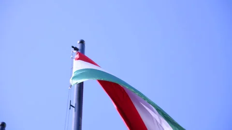 Hungarian flag Stock Footage 57180924
