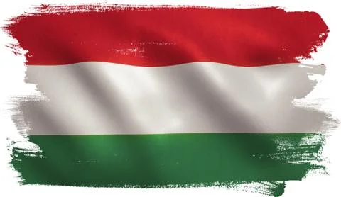 Hungarian Flag Stock Illustration