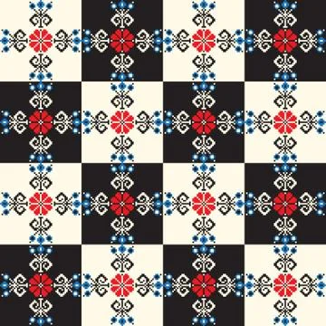 Hungarian folk pattern 2 Illustrazione stock