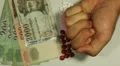 Hungarian Forint HUF, Counting Drugs and Money, Health Care, Colorful Pills HD Footage
