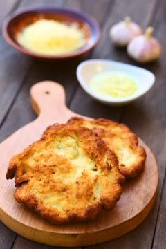 Hungarian langos Stock Photos