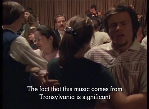 Hungarian man talking about how music helped people through tough times Stock Footage 159725594