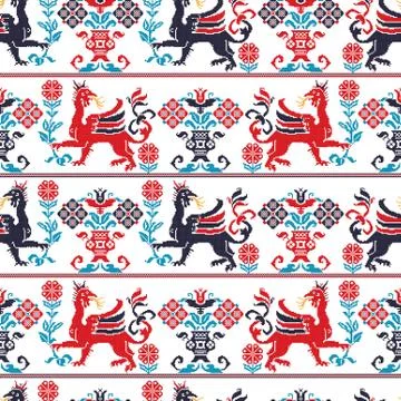Hungarian pattern 4 Stock Illustration