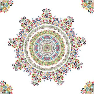 Hungarian repeating pattern Hungarian decorative seamless pattern design C... Foto stock