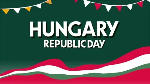 Hungarian Republic Day Stock Footage 306993781