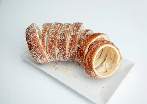 Hungarian rolls on a white background. Stock Photos