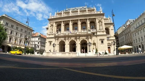 The Hungarian Royal State Opera House located in city center. Stock Footage 245952729