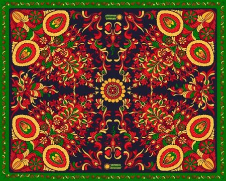Hungarian rug Illustrazione stock