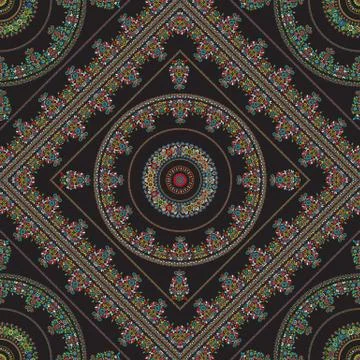 Hungarian seamless pattern Illustrazione stock