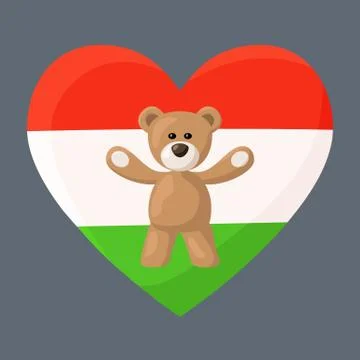 Hungarian Teddy Bears Stock Illustration