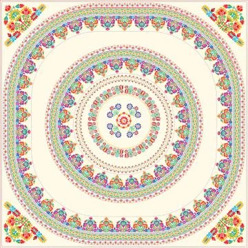 Hungarian tile vector Illustrazione stock