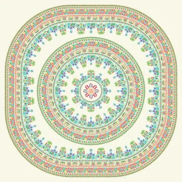 Hungarian tile vector Illustrazione stock